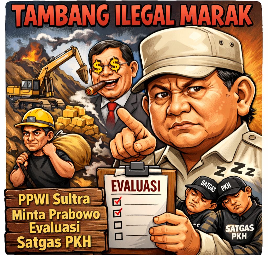 “PPWI Sultra Desak Presiden Prabowo Perketat Penertiban Tambang Ilegal di Hutan Lindung”