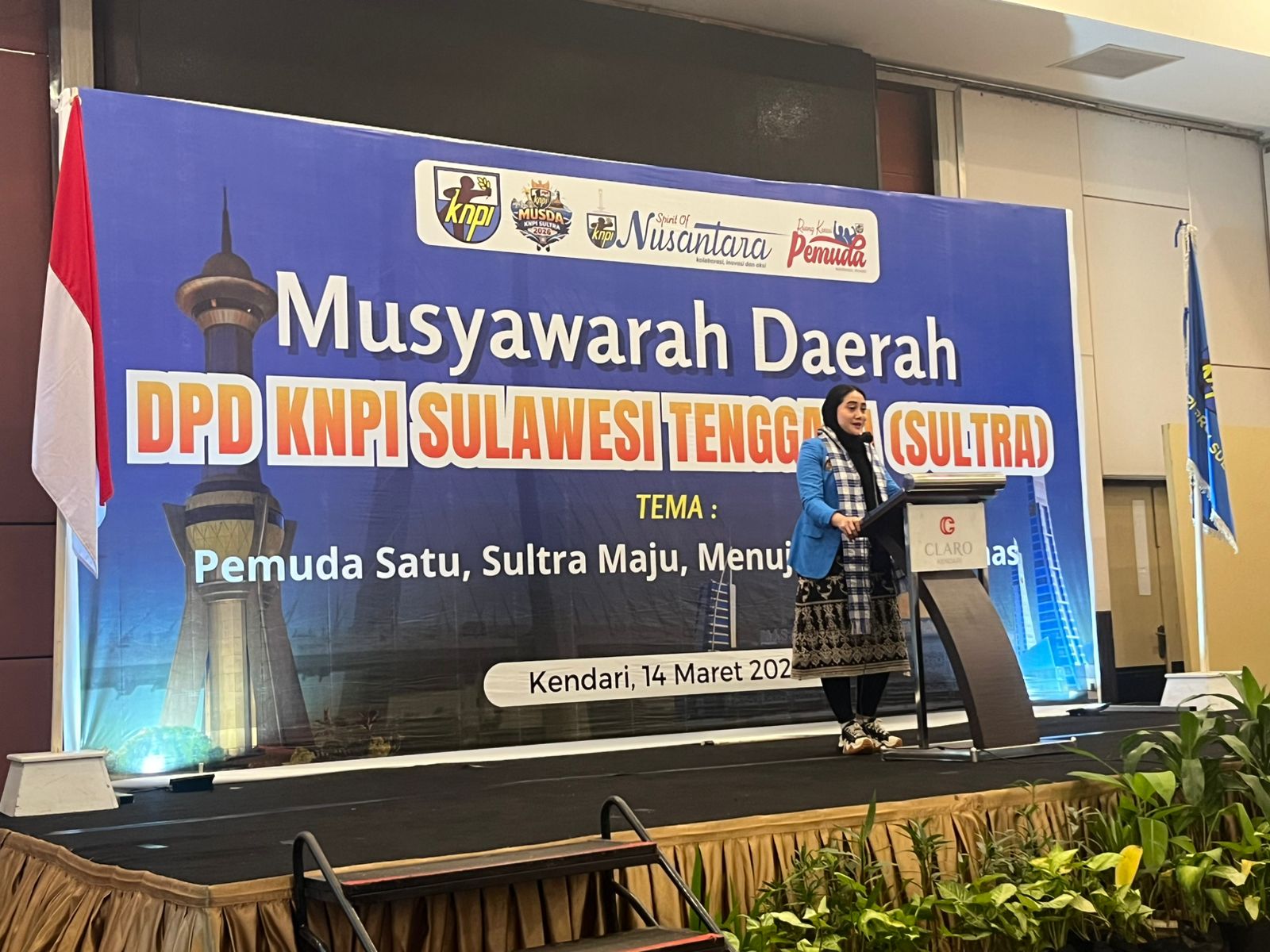 Ketum DPP KNPI Putri Khairunnisa Resmi Buka MUSDA DPD KNPI Sultra, Dihadiri Sekda Sultra 